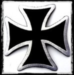   VASKERESZT: Iron Cross  kis felvarró  (hímzett) (RENDELÉSRE)