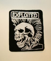 THE EXPLOITED: Punk Logo  felvarró ( hímzett,9x11 cm)