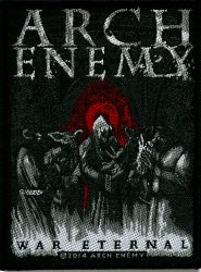 ARCH ENEMY: War eternal  kis felvarró ( szövött, 8x10 cm)