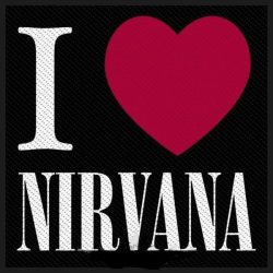 NIRVANA: I love Nirvana...felvarró (szövött 10x10 cm)