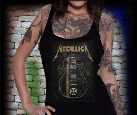 METALLICA: Hetfield gitár  női trikó  (RENDELÉSRE)