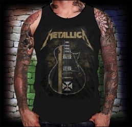 METALLICA: Hetfield Guitar  férfi trikó (RENDELÉSRE)