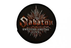 SABATON: Swedish Empire...  szövött felvarró  (átmérő:9,5 cm) 