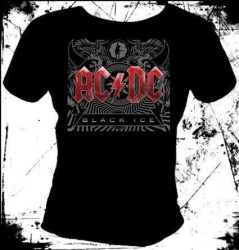 AC/DC: Black Ice női póló  (RENDELÉSRE)