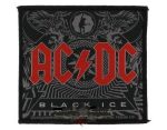   AC/DC: Black ice  (10x10 cm)  szövött  kis felvarró (RENDELHETŐ)
