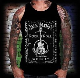  JACK D. ROCK AND ROLL   férfi trikó  (RENDELÉSRE)